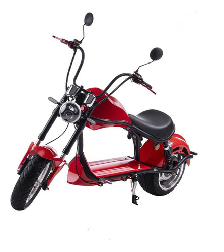 Scooter Elétrica 2000w Chopper U1 Wehawk Potente 50km/h Cor Vermelho 60v