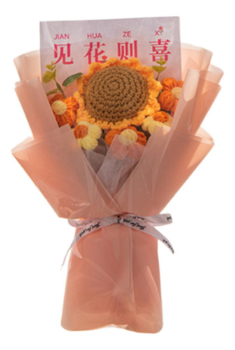 Ramo De Flores De Crochet Regalo De La Madre Regal De Tejido