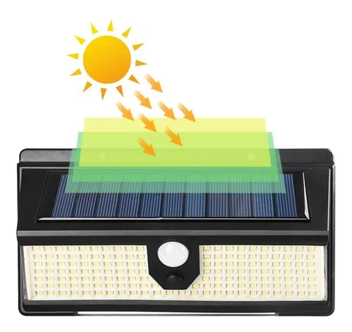 comprar Reflector Recargable Solar 190 Leds Con Sensor De Movimiento