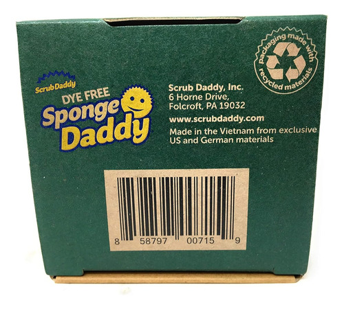 Scrub Daddy Dye Free Sponge Daddy 3 Count, 3 Ct