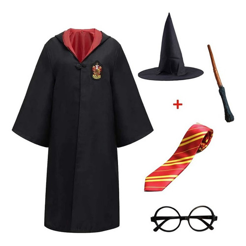 Imagem 2 de 8 de Fantasia Harry Potter Grifinória Sonserina Lufalufa Corvinal
