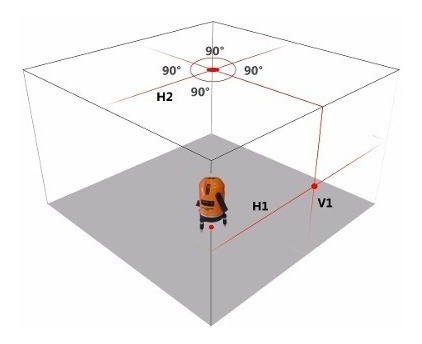 Nivel Láser Prof. Estación Trazado 3 Lineas Incluye Tripode