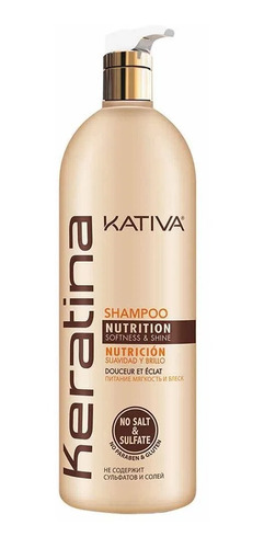 Shampoo Kativa Keratina - Frasco 1 Litro 