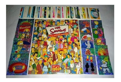 Álbum The Simpsons / Vacío + Set Completo A Pegar - Panini
