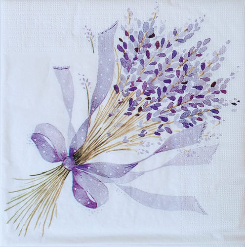 Servilletas Decoupage Mariposas Y Flores Lila Laura Craft