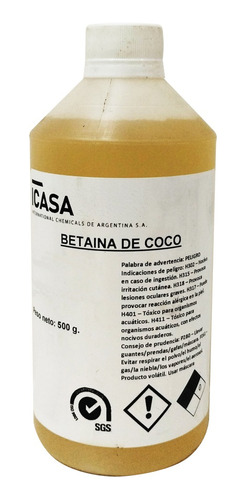 Betaina De Coco 500 Ml  Premium  Icasa Pr