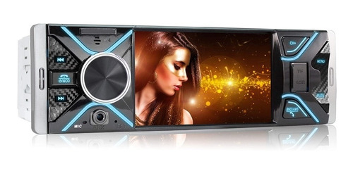 Radio Auto 1 Din Con Pantalla 4.1 Bluetooth Usb Sd Control