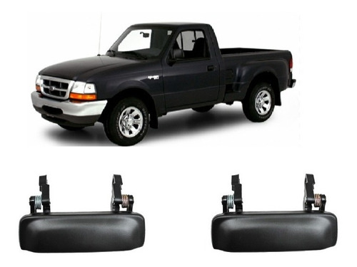 Par Juego Manijas Exteriores Ford Ranger 1998 2012 Metal Rxc