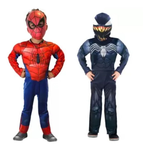 Set Disfraz Spiderman 2 Piezas Marvel No Way Home De Niño.