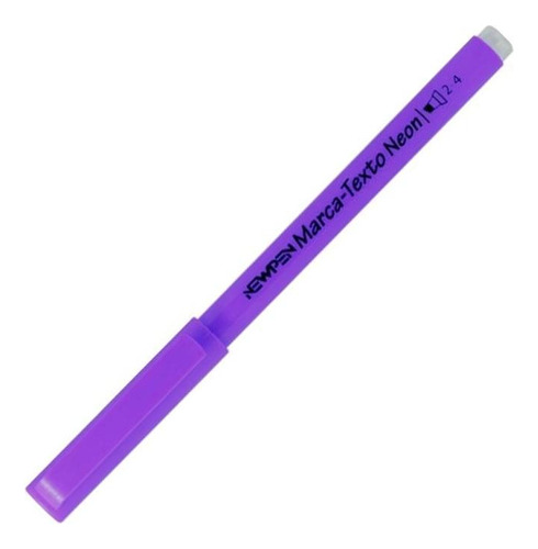 Caneta Marca-texto Newpen Neon Roxa