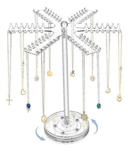 Organizador De Collares De Acrílico Giratorio, Organizador