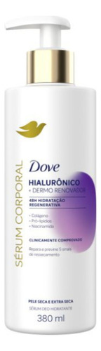 Serum Corporal Dove Hialurónico+dermo Renovador 380ml Fragancia Neutra