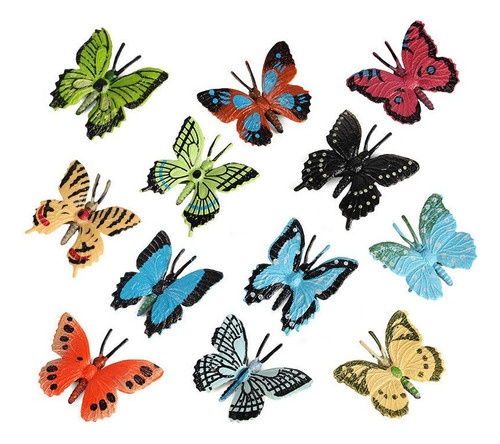 12xrealista Inset Animal Modelo Borboleta Kit Brinquedo