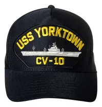 Comprar  Chapéu Com Emblema De Navio Porta-aviões Uss Yorktown Cv-10
