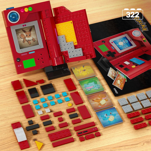 Juego De Juguetes De Construcción Mega Pokémon, Pokédex D...