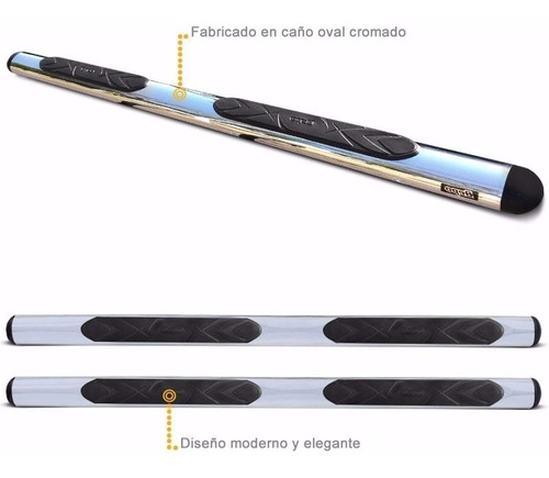 Estribos Oval Cromado Bepo P/ Chevrolet S10 2013 2018 2019