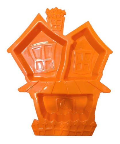 Imagen 1 de 3 de Bandeja Forma Casa Decorativa Golosinas Halloween Plastico