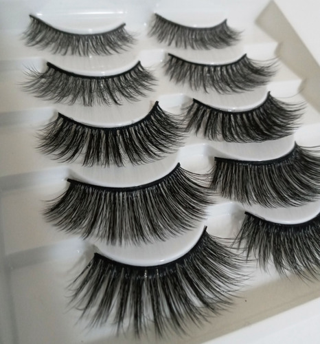 Imagem 5 de 7 de Cílios Magnéticos 5 Pares Mistos Caneta Delineadora+pinça 6d