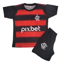 Comprar Camisa E Shorts De Time - Conjunto Infantil Do Flamengo