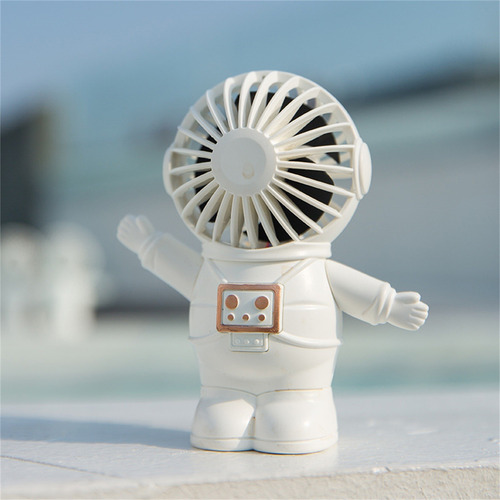 D Cute Astronaut Ventilador De Escritorio Portátil Con Bolsi