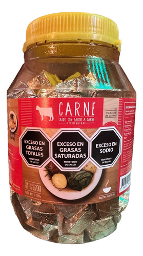 Safra 200 Cubos Cubitos De Caldo Deshidratado De Carne Fw