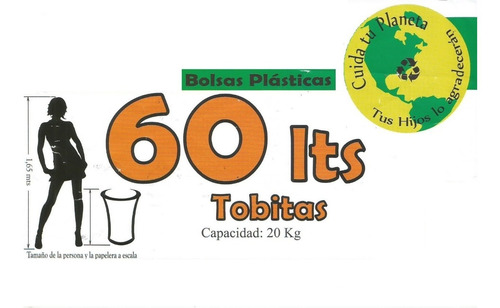 Bolsas Para Basura De 60 Litros 80 Unidades