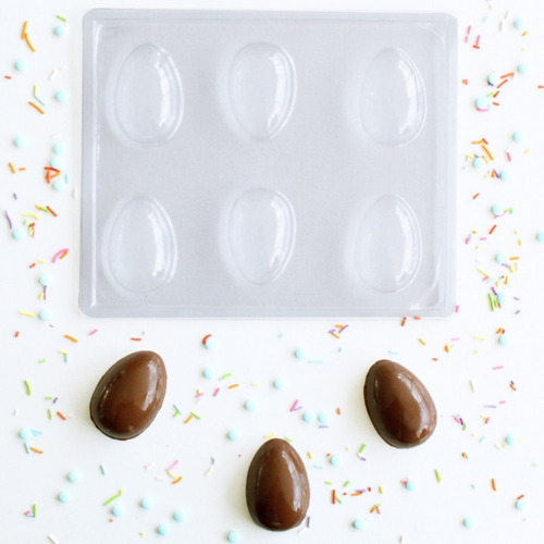 Juego 2 Moldes De Chocolate Huevos De Pascua X6 Cavidades