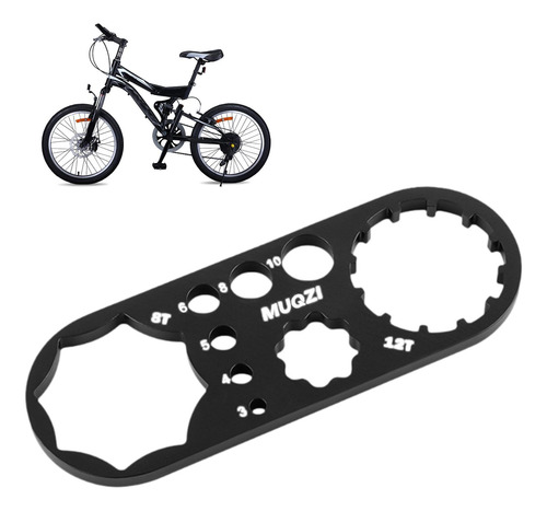 Llave Para Tapa De Horquilla De Bicicleta, Negro 8t 12t