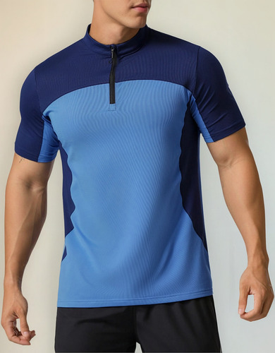 Camiseta Deportiva Deportiva De Manga Corta Elástica Con Cre