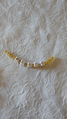 Collar Gargantilla Tanza Cristal Con Frases O Nombres Dorado/blanco