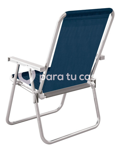 Sillón X2 Aluminio Playero Pescador Camping Alto Mor