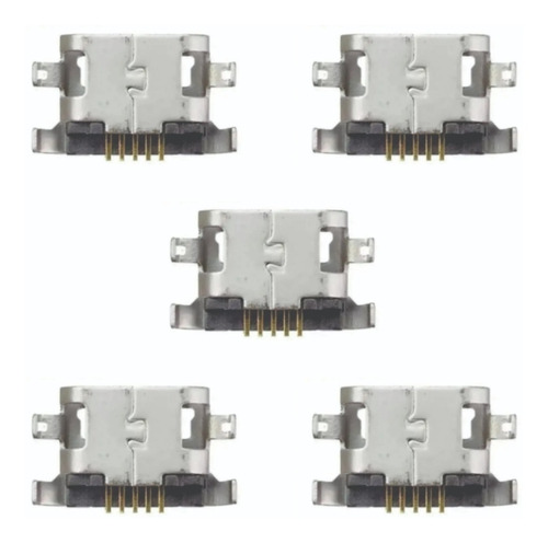 Kit 5un Conector Carga Solt Micro V8 Compatível Ms45 / Ms45s