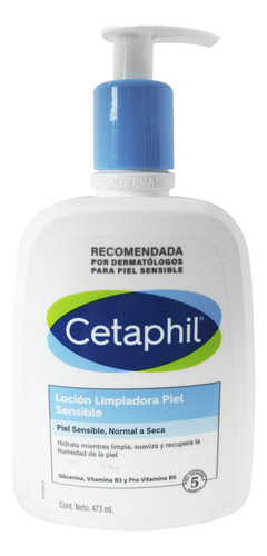 Loción Limpiadora Piel Sensible Cetaphil Dosificador 473ml