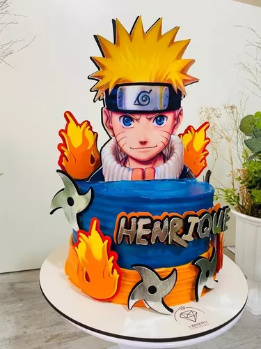 Topo de bolo 3d Naruto, Loja MileArtes