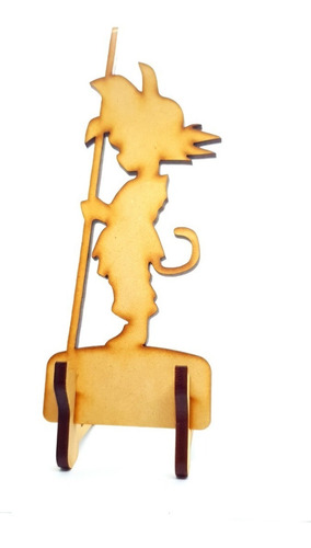 Soporte De Celular De Madera Dragon Ball Goku 