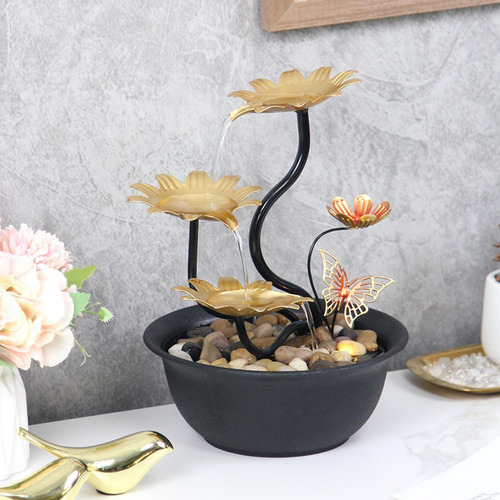 Fuente De Agua De Mesa Cascada Escritorio Usb Decorativo