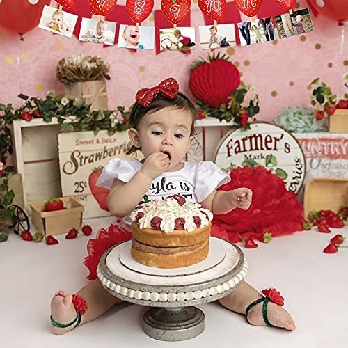 Banderines - Strawberry Monthly Photo Banner - Sweet Berry 1