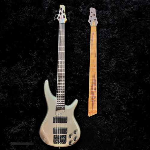 Baixo Ibanez Sr885 Japan Destro Cinza Envernizado 5 (Usado)