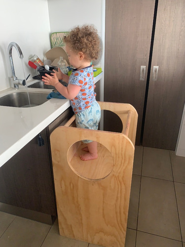 Imagen 9 de 9 de Torre De Aprendizaje Montessori Para Niños Desde 12 Meses