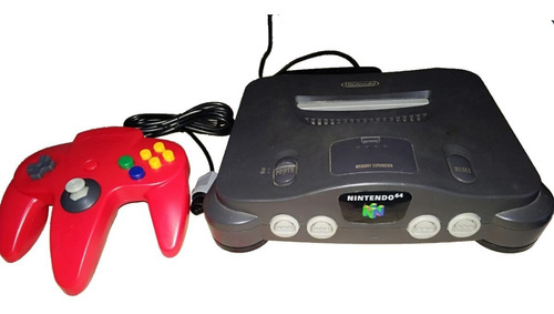 Imagem 1 de 1 de Nintendo 64 Standard Cor  Charcoal Gray , 1 Controle 1 Jogo 