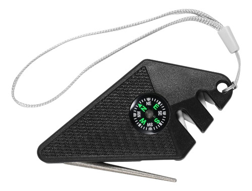 Afilador De Cuchillos De Bolsillo Con Cordón Portátil, Afila
