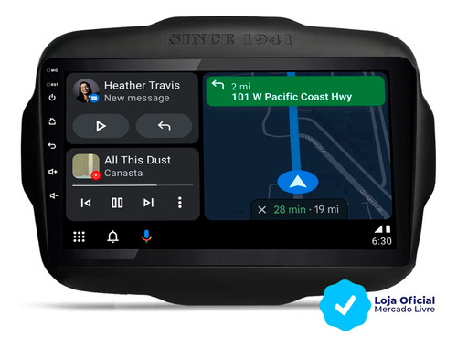 Multimídia Jeep Renegade 2015/2024 Android Carplay S/ Fio 9p