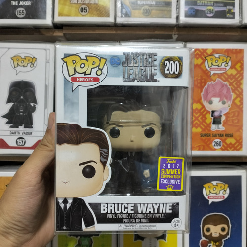 Funko Pop Bruce Wayne#200 Sdcc 2017 Ben Affleck Justice L (Usado)