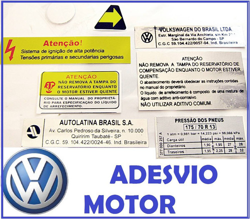 Passat Saveiro Capo Gol Quadra Voyage Adesivo Cofre Motor [i