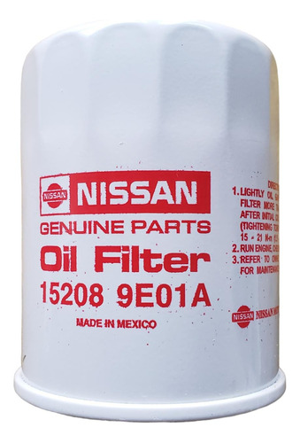 Filtro Aceite Original Nissan March 2011 Al 2020 1.6l
