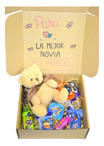 Caja Kit, Para La Mejor Novia, Osito Peluche, Para Regalo