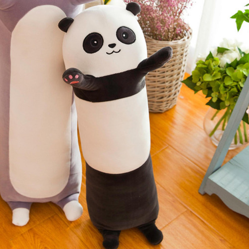 Almohada De Felpa Larga De Dibujos Animados, Trompeta Panda