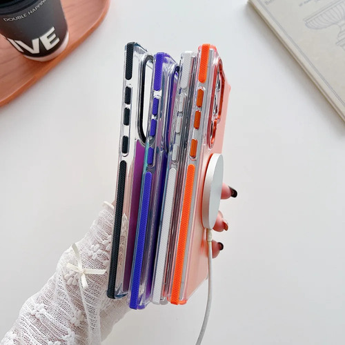 X Funda De Teléfono Con Lente Metálica For Samsung Galaxy S25 S24 Ultra S23 Plus S22 S21 A53 A54 A55, Carga