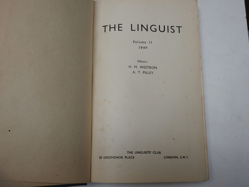The Linguist Volume Ii - Westron Pilley - L603 