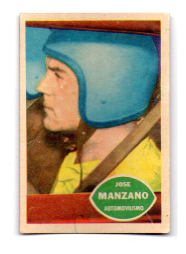 Figurita Tarjeton Futbol Golazo 1965 N° 114 Manzano